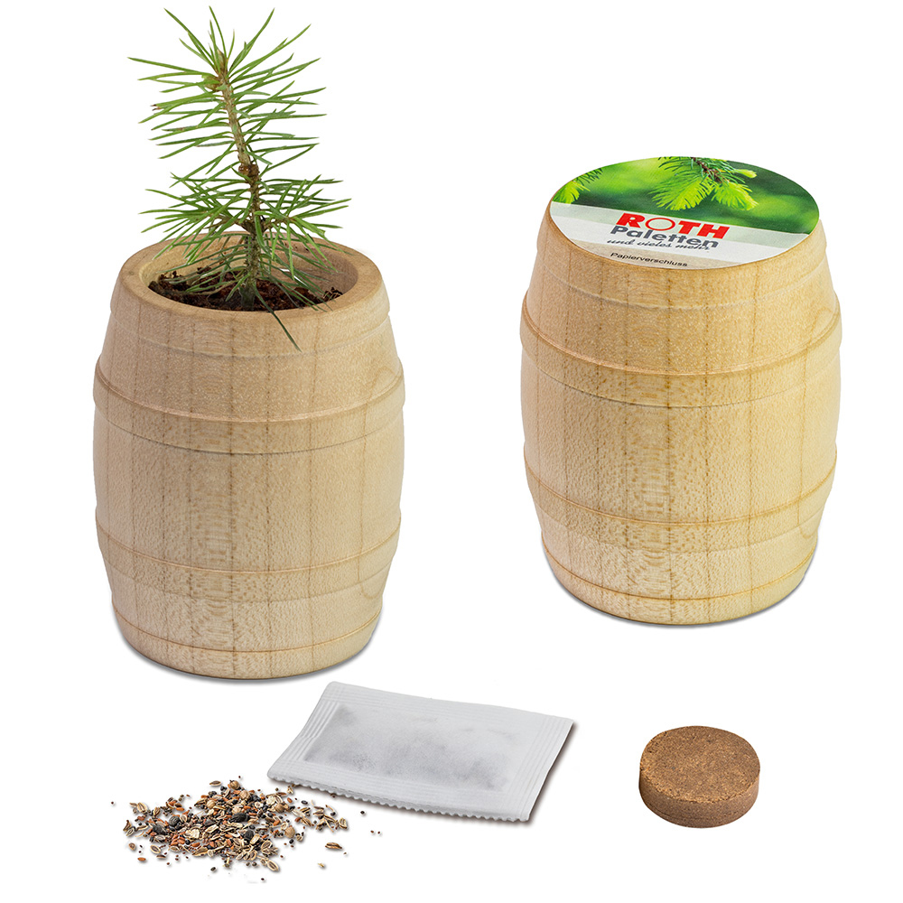 Plant-barrel with seeds