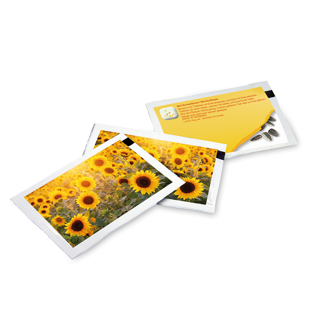 Samen-Briefchen – Standardmotiv – Sonnenblume